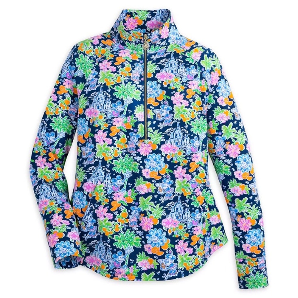 Mickey and Minnie Mouse Zip Pullover for Women by Lilly Pulitzer- Disney Park